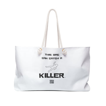Catch A Killer (TM) - Weekender Bag - This Bag Can Catch A Killer (TM) Black and White