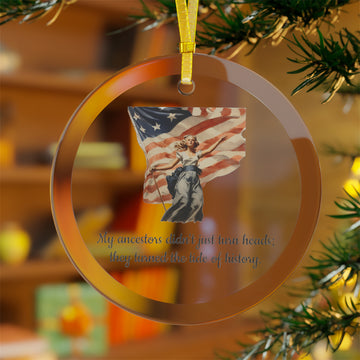 Genetic Genealogy - Glass Ornaments - DAR Daughters Of The American Revolution Turning Heads