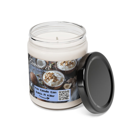 Catch A Killer - Scented Soy Candle, 9oz COCONUT AND CARDAMOM