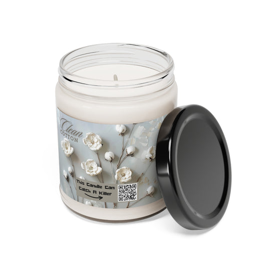 Catch A Killer - Scented Soy Candle, 9oz CLEAN COTTON