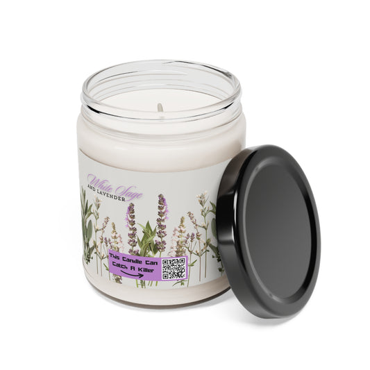 Catch A Killer - Scented Soy Candle, 9oz WHITE SAGE & LAVENDER