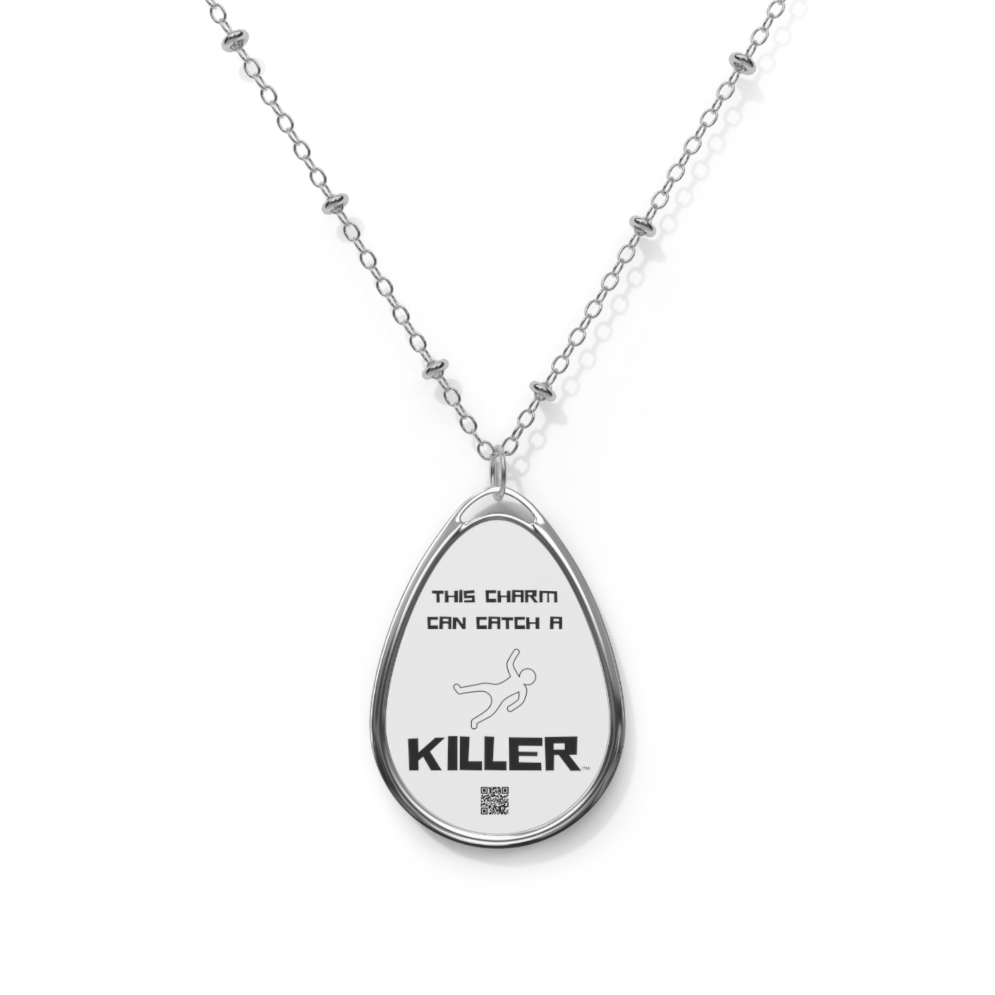 Catch A Killer (TM) - Oval Necklace - This Charm Can Catch A Killer (TM)