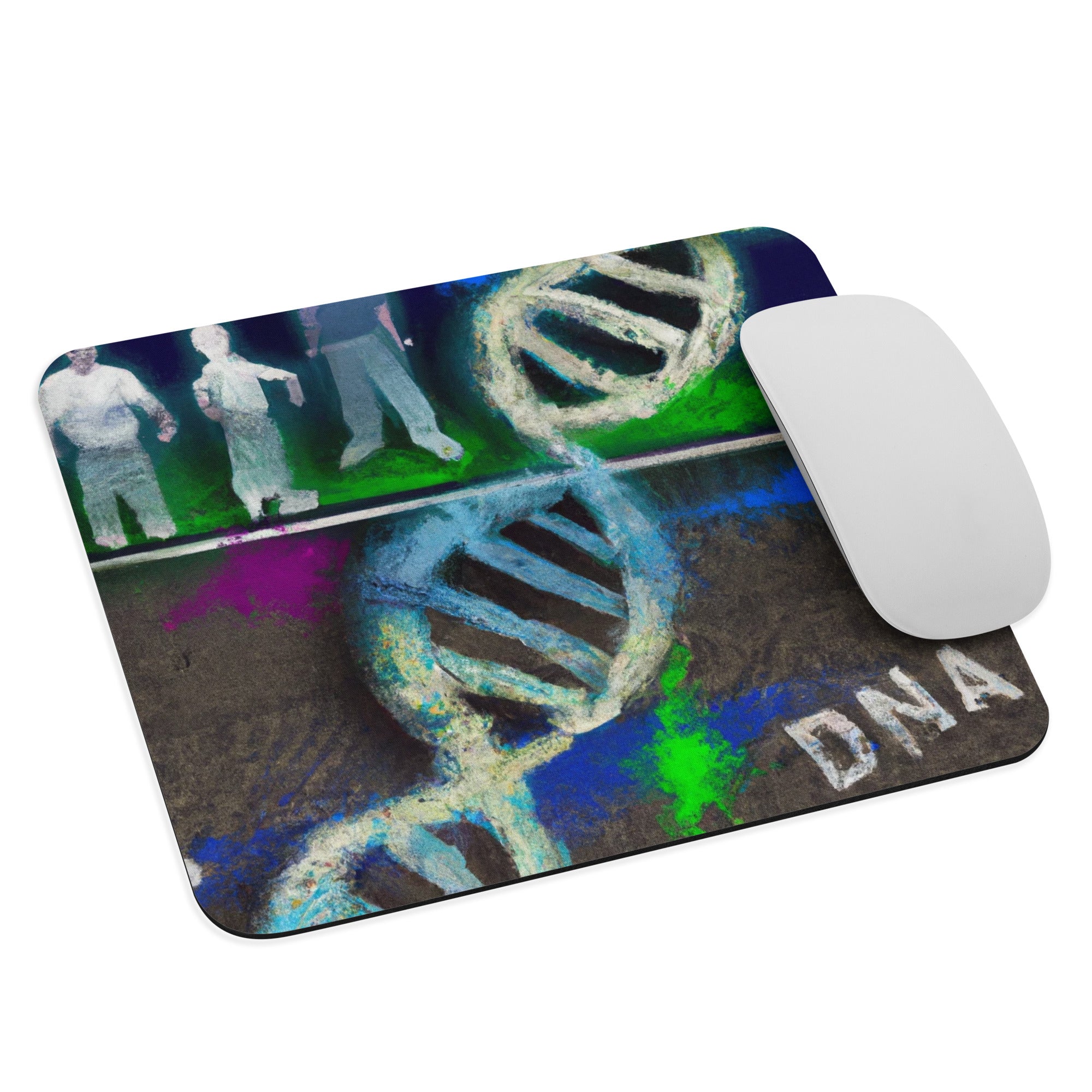 Genetic Genealogy Double Helix Mouse pad