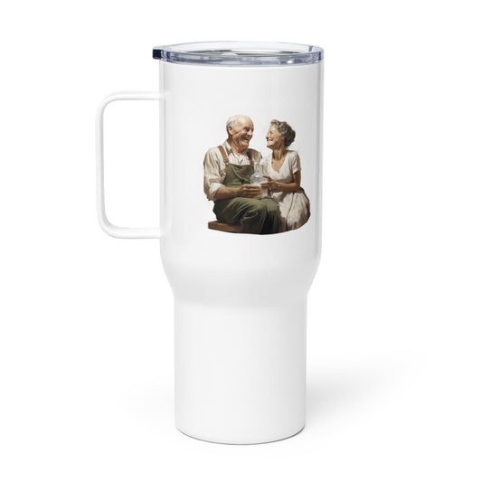 Genetic Genealogy "NPE" Travel mug with a handle Grandma Lactose Tolerant