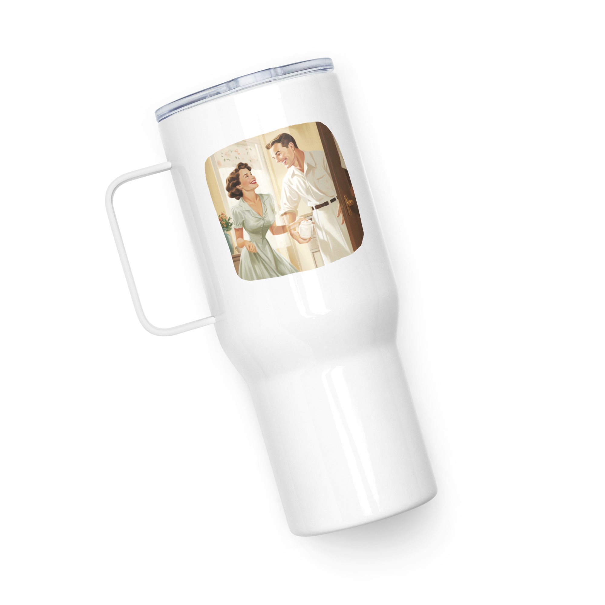 Genetic Genealogy "NPE" Travel mug with a handle Mom Lactose Tolerant