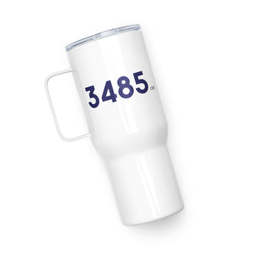 Genetic Genealogy "DAD" Travel mug with a handle Blue and White