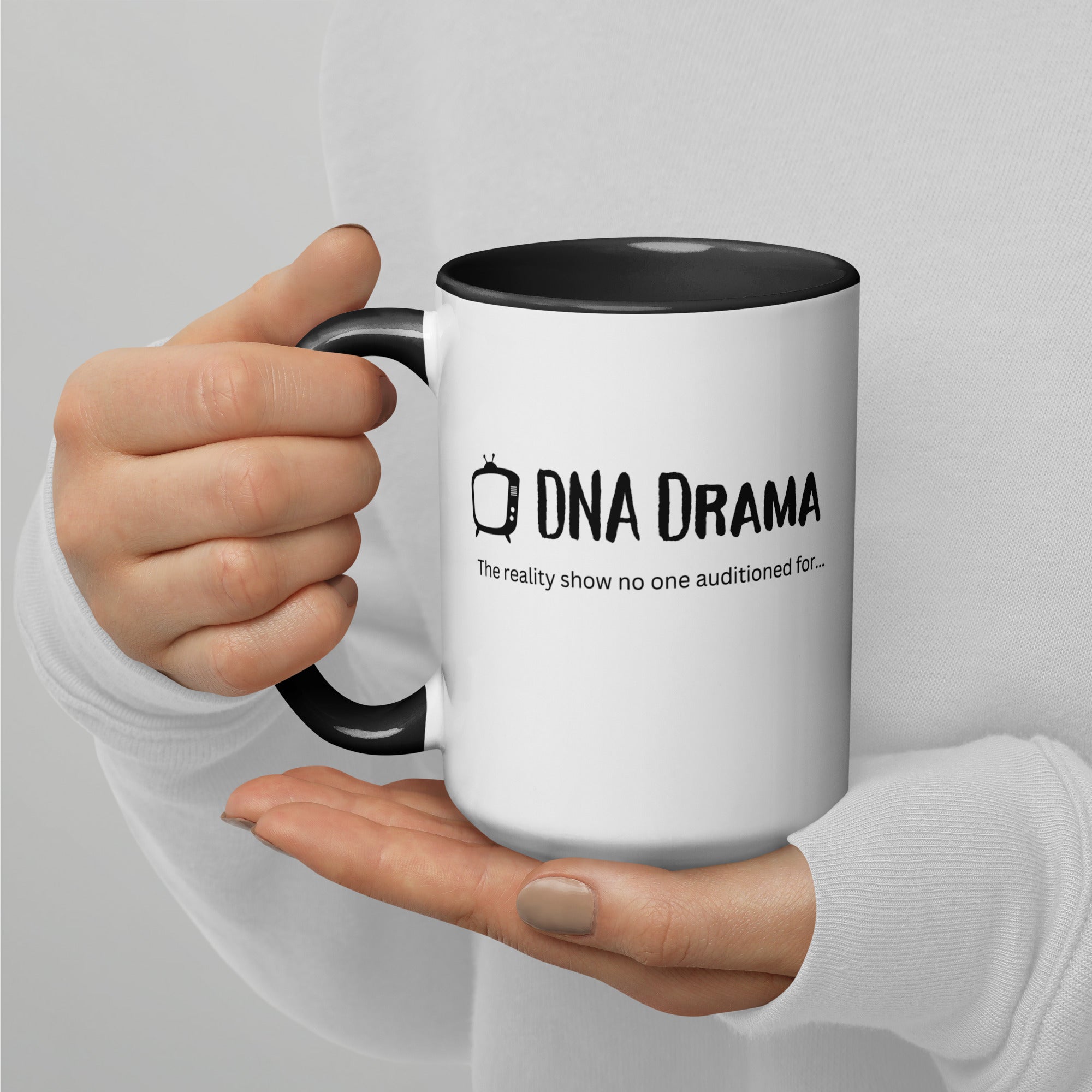 Genetic Genealogy: Mug with Color Inside - DNA Drama Reality Show Audition