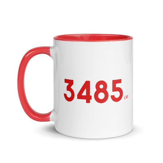 Genetic Genealogy "MOM" Mug with Color Inside Red and White